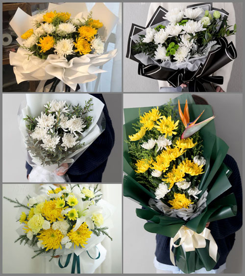 四川甘孜理塘县村戈乡白事花束代送